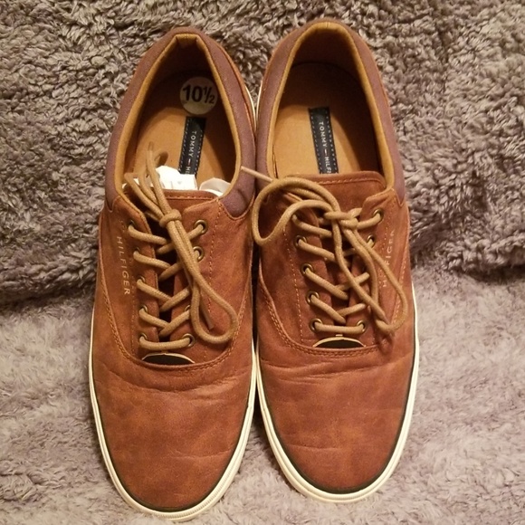 Tommy Hilfiger NYC Mens 10.5 Brown & Ivory - Picture 7 of 7